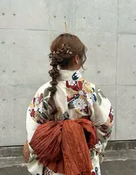 【 夏祭り限定🎐】崩れない浴衣ヘアセット ⟡.·