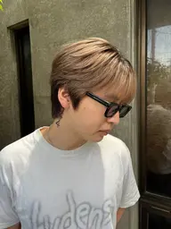 【メンズ限定】ハイトーンWカラー+カット+マイクロバブルスパ