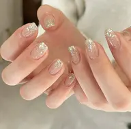 【HAND】チップ長さだし+ラメグラデーション¥10000