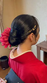 卒業式に☆袴着付け (ヘアセット込み)