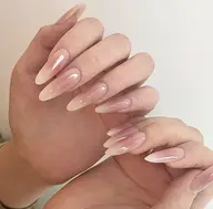 《チップスカルプ長さだし10本》🪼チークネイル💅🪼（ベースあり)パーツ2個無料❗️