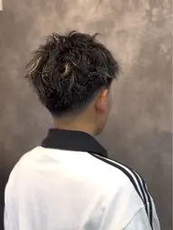 【メンズ】カット+メッシュキャップハイライト