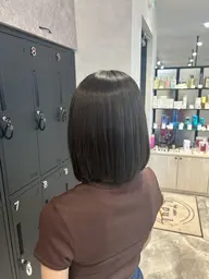 【透明感あふれる、憧れの髪色へ💜】『💙寒色系カラー💙』ワンカラー＋トリートメント