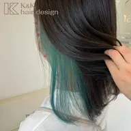 カット+インナーカラー+カラー
