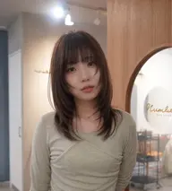 ロングミディアムレイヤーカット+マイクロバブルシャンプー🫧