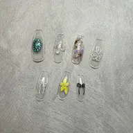 【オフ込み♡】ワンカラー+選べるシールアート4本 ¥4,800