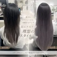 ✨【羽メニュー】✨羽エクステ80本➕ケアカラー🪽(メンテナンスカット込み) #羽エクステ #エクステ