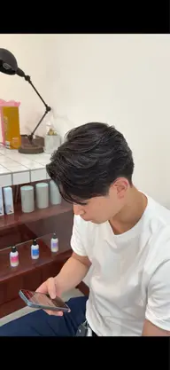 【自然な仕上がり&綺麗な毛流れに✨】メンズカット+曲がる縮毛矯正