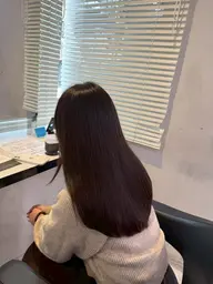 🕊️うねり・パサつき改善🕊️カット+上質ワンカラー+縮毛矯正モデル