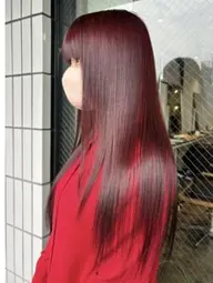 💠ヘアカラー💠ナチュラルブラウン🟤ブリーチなしワンカラー+無料トリートメント+スタイリング/暗髪/名古屋/名駅