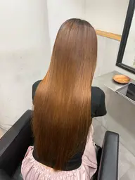 透明感カラー+艶髪ストレート
