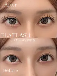 【新導入🩵フラットラッシュ LDカール】韓国アイドルのような根元から立ち上がる束感デザインが人気🇰🇷