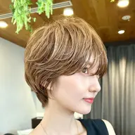 【👑顧客様限定20%OFF👑】若見えショートカット＋透明感カラー