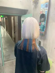 🌈ダメージレスにツヤツヤハイトーンに🌈エフェクトブリーチ2回+オンカラー+オリジナル髪質改善処理