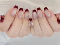 🔥自爪🎀フレンチネイル（ベース色付き）💖¥7980