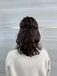 【大事なご用事の前に】ヘアセット♡.*゜アップスタイル🐰🍓ハーフアップ🐝🍯編みおろし🍏💚 ̖́-