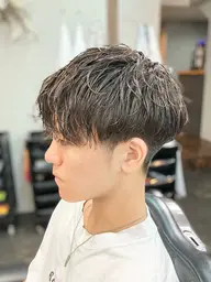 【平日午前限定】メンズカット+シャドウパーマ