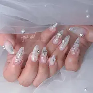 (hand)【ミディアムチップ長さだし・やり放題】しっかりアート150分