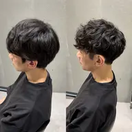 【✨メンズ限定最上質メニュー✨】カット+眉カット+パーマorカラー+ミルボン+5分ヘッドスパ💇🏻‍♀️