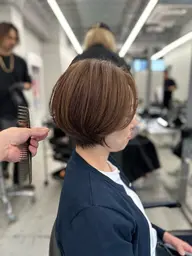 【期間限定】《ショートorボブ》骨格補正小顔ショートカット+カラー+クイック髪質改善トリートメント［上大岡/ショート］