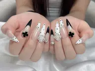 🎀 よくばり♡アートネイルコースチップ長さ出し10本+アート&パーツつけ放題💅🏻💕