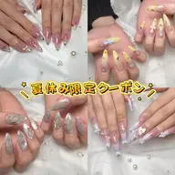 7.8月学生様限定❣️10本長さだし+10本お任せアート🎨（オフなし）
