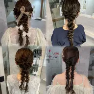 【推し活や結婚式に‼️】編みおろしアレンジ🎀
