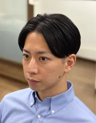 カット＋縮毛矯正(メンズ限定)全頭、部分どちらでも可/縮毛矯正後の髪のダメージを抑える流さないトリートメントプレゼント！