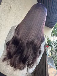 エクステ+ワンカラー +カット  理想の色から馴染みすぎて自然なロングヘアへ✨️ 巻き髪◎最高級人毛◎