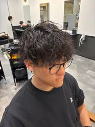カット+シャドウパーマ
