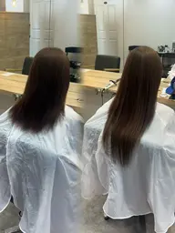 🎀♡ミディアムからロングに♡🎀人毛100% シールエクステ60本 (馴染ませカット付き)