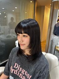 レディースカット＆ワンカラー♡眉カット・シャンプー・スタイリング付‼️