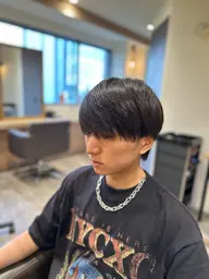 【学生限定】ミニモ学割 メンズ似合わせカット+パーマ落とし✂+マーブ付