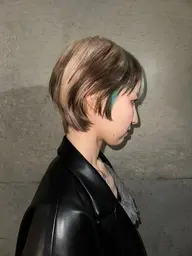 カット+デザインカラー（ブリーチ込み）+トリートメント