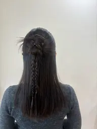透明感カラー+似合わせカット
