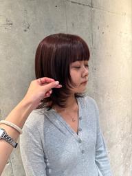 👩🏻残り1名様限定👩🏻レディース/ミディアムレイヤースタイル+髪質改善トリートメント