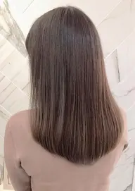 【矯正+カラー💭】髪質改善ストレート💕+イルミナorアディクシーカラー+3stepトリートメント