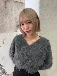 【🎀ミニモ学割🎀】透明感艶カラー➕前髪カット✂️➕ダメージケアトリートメント➕韓国巻き🇰🇷
