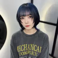 『ご新規様限定‼️』1ブリーチでデザインカラー🖤💜✨