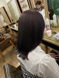 ☆平日1名様学生限定☆大人パープル🪻➕コテ巻きorアイロン仕上げ✨