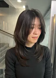 レイヤーカット+ワンカラー(5センチ以上カット希望のみ)