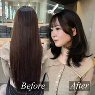 似合わせ【前髪+お顔周り】カット✂️➕コテ巻きorストレートセット/シャンプーなし