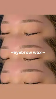 🩵眉毛wax🩵(毛抜き、カット、間引き、メイク込)