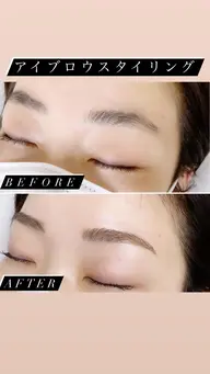 眉毛スタイリング