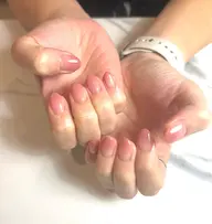 【シンプルネイル🦋】カラーグラデーションネイル(ベースカラー無し)オフなし💜