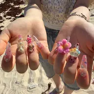 🎀Handネイル🎀長さだし10本＋ジェルやり放題  パーツつけ放題
