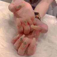 🆙🈷️末まで限定💅長さ出し10本+4本シンプルアート💅🎭埋め尽くし可能🉑