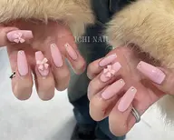 【チップ長さだし】🩵持ち込み6本シンプルデザイン💕
