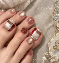【ジェルオフ込み🛁🫧】 フットネイルアートし放題