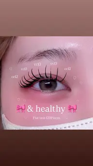 【✨エク×パーマ×モチ◎✨】⟡🎀アンドヘルシーLED120本🎀アイパック➕束感コーティング仕上げ♡